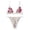 White, variant on Levmjia Womens Floral Lace Lingerie Set Sheer Mesh Embroidered Adjustable Spaghetti Strap Wireless Bra And Panty Outfit Night Date Bedroom Daily