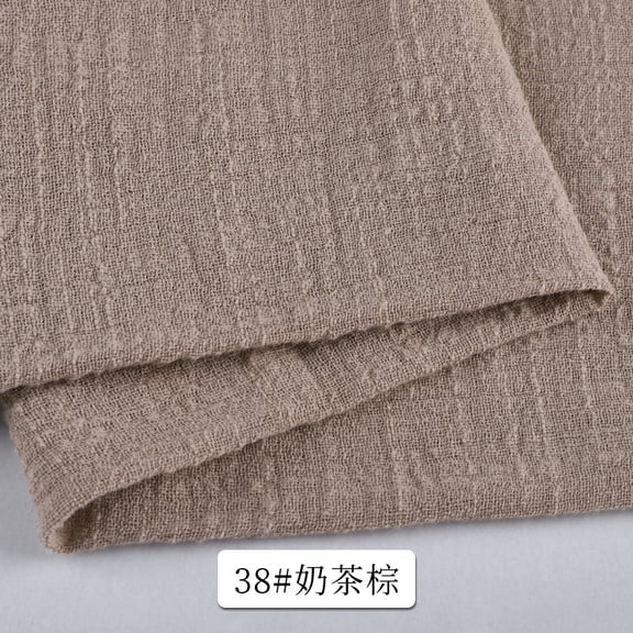 ERDOUY 39" × 53" Soft Breathable Cotton Linen Fabric, Premium Sewing Material for Tablecloths, Throw Pillow Covers, Sofa Covers & DIY Apparel Making,Light Brown
