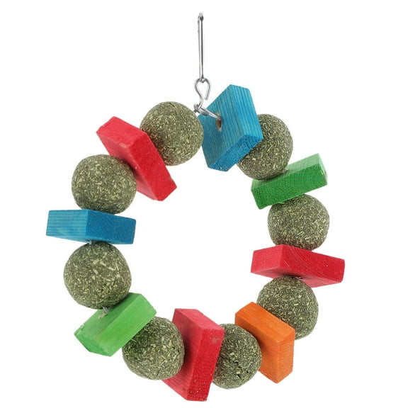 LEORX Wooden Chew Toy for Small Animals Promotes Health and Play