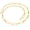 Gold, variant on HIJONES Baroque Chunky Collar Unisex Stainless Steel Vintage Flat Square Link Stacking Chain Silver