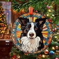 thumbnail image 2 of Border Collie Christmas Ornament, Ceramic/Acrylic Ornament, Gift for Mom, Romantic Valentine Decoration, Holiday Festival Ornament, Treasured Memory 2025, 2 of 5
