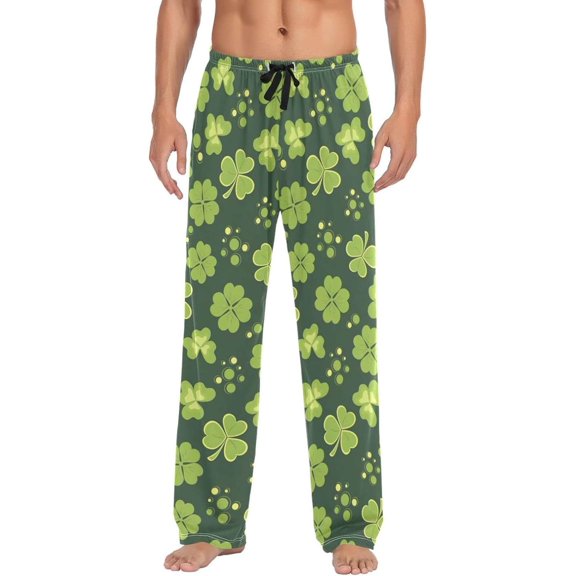 GZHJMY St. Patrick's Day Pajama Pants for Men, Lounge Pants Lightweight Men Pajama Bottoms with Drawstring Pockets, Christmas New Year Birthday Gifts, Large