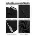 thumbnail image 6 of RICHCOIN Men's Button Down Shirts Short Sleeve Casual Summer Beach Vacation Wedding Shirt with Pocket, 6 of 7