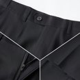 thumbnail image 6 of Men's Suit 3-Piece Shawl Lapel Blazer Jacket Waistcoat Pants Set | Modern Slim Fit | Lightweight Poly-Viscose Blend for Wedding Prom Party, 6 of 7