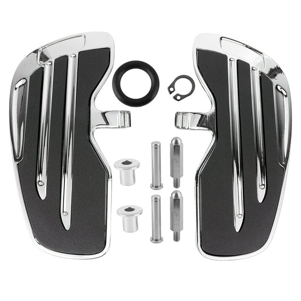 Fyearfly Reposapiés para Motocicleta, reposapiés Delantero de Aluminio para Conductor, reposapiés para 2015‑2021, reposapiés para Motocicleta, Accesorio para Motocicleta(Chapado en Plata)