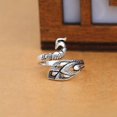 thumbnail image 4 of Anillo vintage de pavo real, anillo koi, anillo de plata 925 con fénix, gancho abierto, aguja con hilo, artefacto, 4 of 5