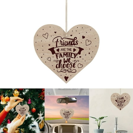 

YruYptpaln Friendship Heart Shaped Side Printing Pendant Home/Garden Tree Pendant Heart Shaped Pendant Friendship Christmas Decorations Doorway Garland