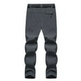 thumbnail image 7 of Technical Pants for Men Big and Tall with Belt Zipper Pockets Plus Size Waterproof Straight Leg Stretchy Comfort Solid Outdoor Jogger Hiking Trousers, 7 of 7