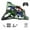 Military Green, variant on RC Airplane with Control Triple Battery Stunt Aircraft Colorful LED Lights High Speed Aerobatic Glider Toy for Outdoor Adventure Green