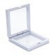 thumbnail image 3 of Square Transparent PE Thin Film Suspension Jewelry Display Box for Ring Necklace Bracelet Earring Storage White 9x9x2cm, 3 of 4
