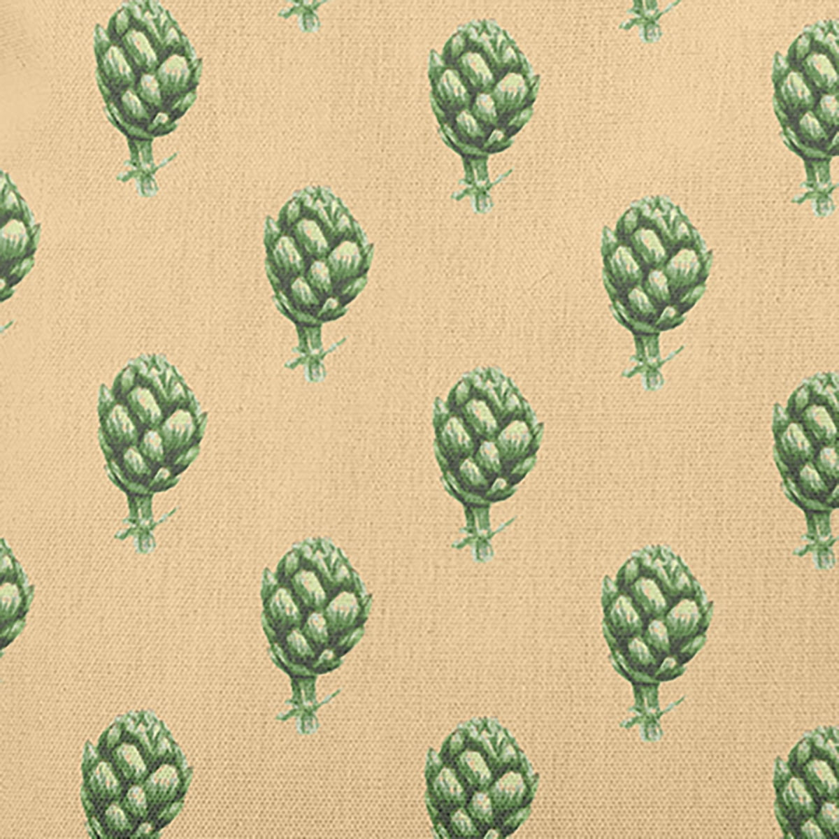 16" x 16" Simply Daisy Artichokes Pattern Polyester Indoor/Outdoor Pillow, Corn Stalk Qty 1