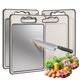 thumbnail image 1 of 2 IN 1 Tabla de Cortar de Acero Inoxidable - 36.5 * 25 CM, Tablas Para Picar Cocina, Titanium Cutting Board, Tabla de Cortar Cocina Para Diferentes Materiales Alimenticios (Patr&oacute;n de diaman, 1 of 8