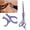 Purple, variant on Yajisi Black 6 Inch Stainless Steel Professional Hair Cutting Scissors, Sharp Grooming Shears for Beard and Mustache, Salon Barber Hairdressing Tool (6" / 15.2 cm)