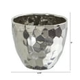 thumbnail image 2 of Nearly Natural 6.75" Ceramic Designer Silver Bowl, 2 of 3
