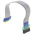thumbnail image 2 of Pci- Pci-e 1x Riser Ribbon Extender Flex Relocate Cable Silver, 2 of 5