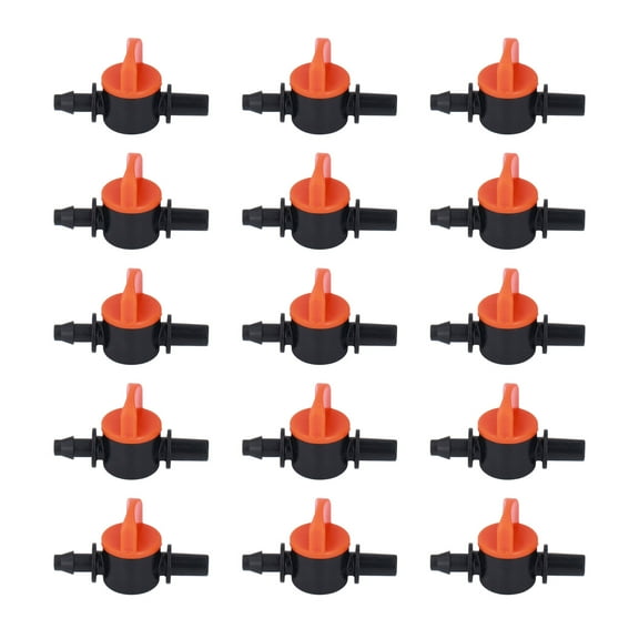 Cergrey Drip Irrigation Switching Valve,Garden Water Pipe Connector,50pcs Drip Irrigation Valve 4/7mm Outer Diameter 6mm/0.2in Drip Irrigation Switching Valve for Irrigation System