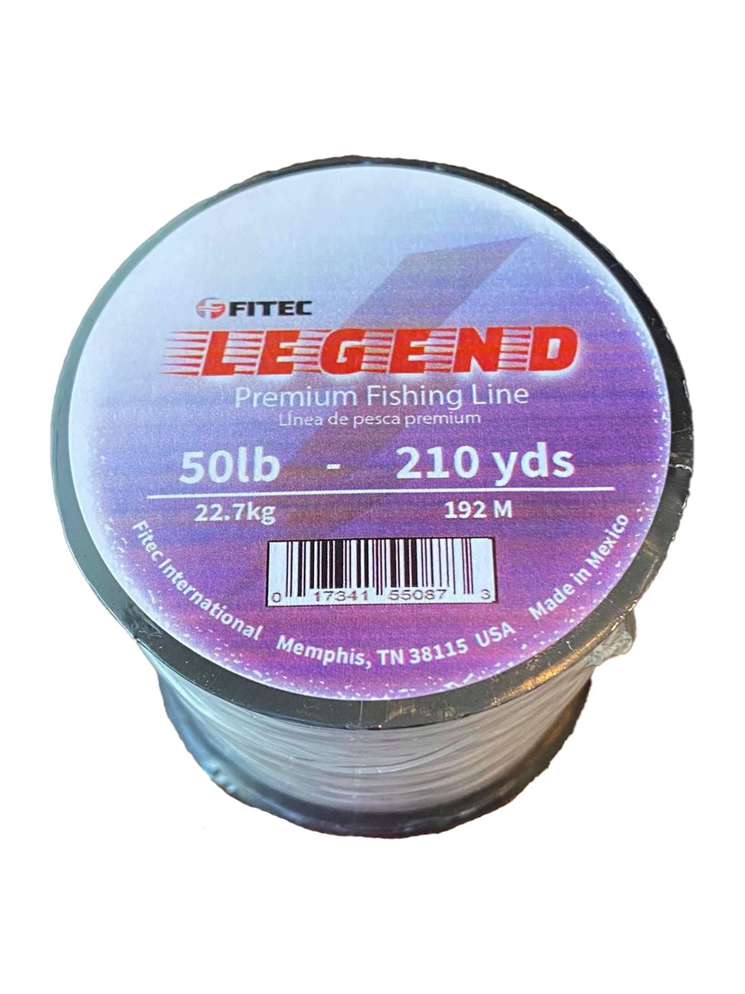 Legend 50 lb. Monofilament Premium Fishing Line, Clear, 210 yd.