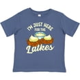 thumbnail image 3 of Inktastic Hanukkah Funny Here for Latkes Boys or Girls Toddler T-Shirt, 3 of 5