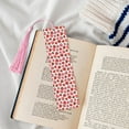thumbnail image 4 of Kdxio Hand Drawn Strawberry Print Metal Tassel Bookmarks,Perfect Gift for Art Lovers and Bookworms Metal Bookmarks for Women, 4 of 8