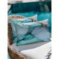 thumbnail image 4 of Waterproof Outdoor Throw Pillows with Inserts 12"x20" Set of 2, Teal Marble Soft Decorative Pillowcases for Couch Bedroom, Contemporary Ink Painted Abstract Art Pillow Covers for Sofa Living Room, 4 of 8