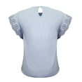 thumbnail image 2 of GEORGE G BLUSA CR MANGA OLAN EYLET LISA AZUL, 2 of 4