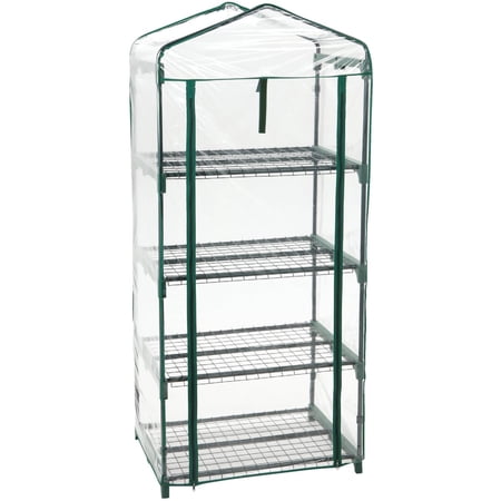 Gardman R687 4-Tier Mini Greenhouse, 27" Long x 18" Wide x 63" High Pack of 2 — Residential Use, Standard Application