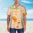 thumbnail image 4 of Lsque Scandinavian Style Hygge pattern Hawaiian Shirt for Men, Unisex Summer Beach Casual Short Sleeve Button Down Shirts-3X-Large, 4 of 9