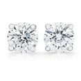 thumbnail image 3 of 14K White Gold Round brilliant I2 Clarity Diamond Stud Earrings 0.15 ct., 3 of 4