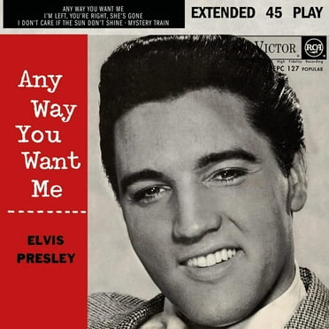 Elvis Presley Any Way You Want Me (Vinyl Record) 7" Single Clear Vinyl