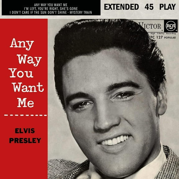 Elvis Presley Any Way You Want Me (Vinyl Record) 7" Single Clear Vinyl