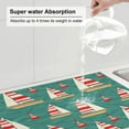 thumbnail image 5 of Sikiie Yachts And Buoys Dish Drying Mat, Kitchen Counter Mat, Self Drying Mat for Kitchen Counter Dish Drying Pad ,for Dishes, Utensils, Pots and Pans（24" x 18"）, 5 of 7