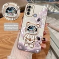 thumbnail image 3 of Funda de teléfono chapada en astronauta de arena movediza para Motorola Moto G60 G53 G50 G42 G30 G20 G22 G52 E20 Plus G9 Play G8 Power Cover, 3 of 5