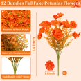 thumbnail image 2 of Flores Artificiales TURNMEON Crisantemos Decoración de Acción de Gracias 12 Ramilletes, 2 of 8