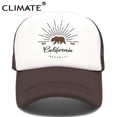 thumbnail image 2 of CLIMATE California Trucker Cap Bear California Republic Flag Caps Men Women Hip Hop Funny Hat Baseball Cap Cool Summer Mesh CapKid 52to55cm Head Gao Jinjia LED, 2 of 2