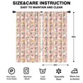 thumbnail image 2 of Blackout Kids Curtains,Beige Cow Checker Pattern Childrens Insulated Curtains Set Of 2,Bedroom Essentials,Toddler Room Decor 42x84in(106x213cm), 2 of 5