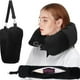 thumbnail image 4 of Almohada de Viaje Rellenable con Bolsa de Almacenamiento - Almohada Cervical En Forma de U para Avión, Coche, Camping - Diseño Autollenable Que Ahorra Espacio, Tela de Terciopelo Suave, Correa Ajusta, 4 of 4