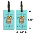 thumbnail image 6 of Calc You Later Catch Calculator Funny Humor Luggage ID Tags Suitcase Carry-On Cards - Set of 2, 6 of 6