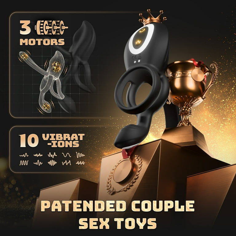 Vibrating Penis Ring Couple Sex Toys, KERERO 4 in 1 Vibrator Adult Sex Toys  for Men Women,10 Vibrations Prostate Massagers Vibrator for Men, Remote  Control Adult Toys for Men