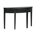 thumbnail image 5 of Harper & Bright Designs Fulted Console Table with Storage, Wood Entryway Table with Drawer and Four Legs, Black, 5 of 15