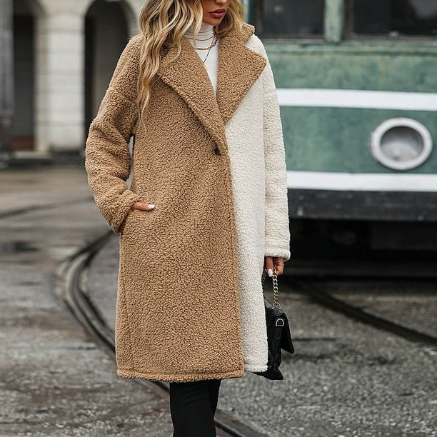 onlyliua Lightweight Winter Jackets for Women Winter Proof Long Sleeve Classic Coat Winter Travel Prep Cotton Comfy Solid for Vacation Gold L Clearance Walmart