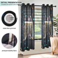 thumbnail image 3 of Yayeee Window Curtains Light Filtering 63"x42" Grommet Panel Pair Home Living Room Decor, Two Champagne, 3 of 7