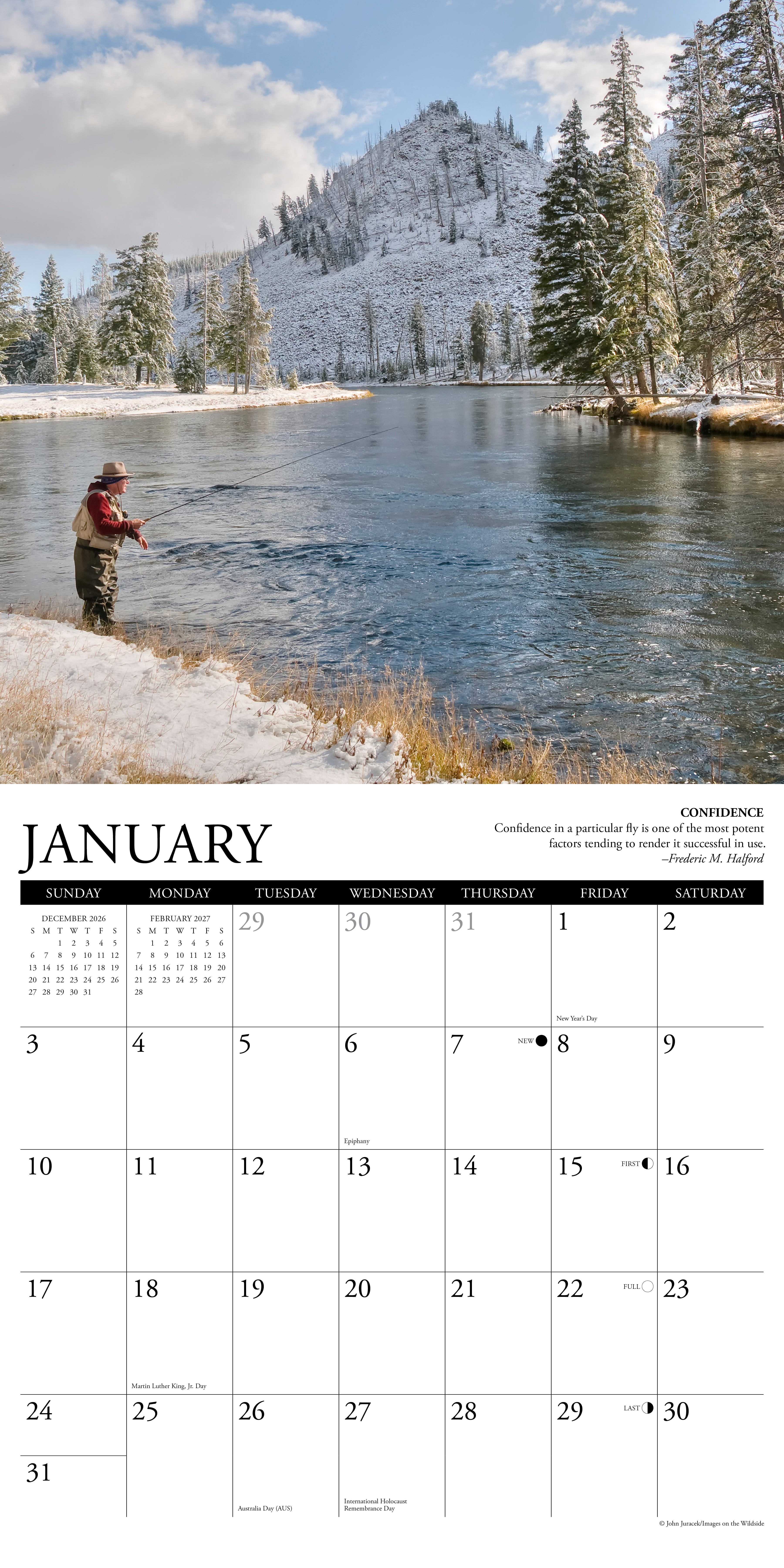 Willow Creek Press, What Fly Fishing Teaches Us 2027 Wall Calendar