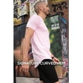 thumbnail image 4 of ShirtBANC Hipster Hip Hop Long Drop Cut Mens Shirt Curved Hem Solid Tshirts, 4 of 7