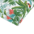 thumbnail image 2 of Jordan Manufacturing 44" x 22" Jabber Clover Multicolor Tropical Rectangular Outdoor Chair Cushion with Ties and Hanger Loop, 2 of 11