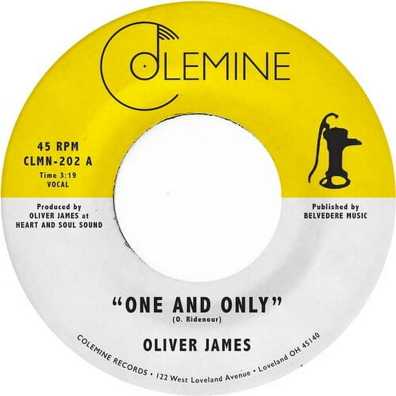 Oliver James - One And Only (Opaque Yellow) - Music & Performance - Vinyl [7-Inch]