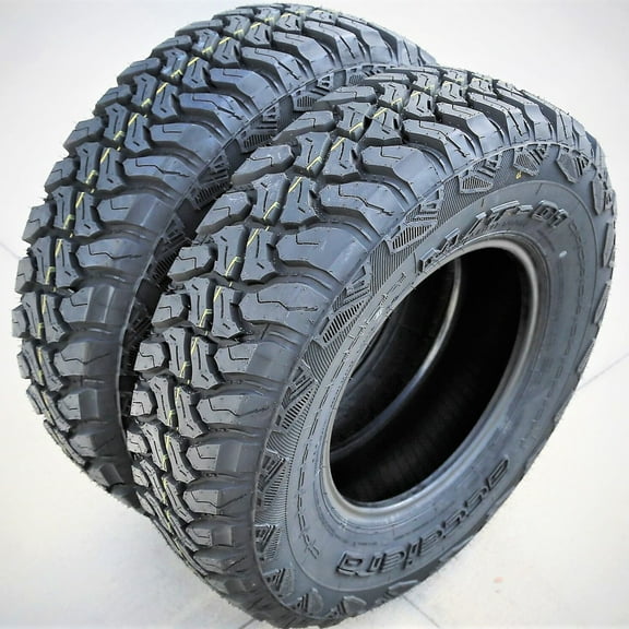 Pair of 2 (TWO) Accelera M/T-01 LT 235/85R16 Load E (10 Ply) MT M/T Mud Tires Fits: 2004 Ford F-250 Super Duty King Ranch, 1999-2003 Ford F-250 Super Duty Lariat