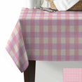 thumbnail image 3 of Pink Tablecloth Rectangle Table Cloth 52x70 , Waterproof Tablecloth Outdoor Table Cloth, Grid Checkered Plaid Gingham Lattice Trellis Washable Table Cover for Kitchen Dining Party, 3 of 8