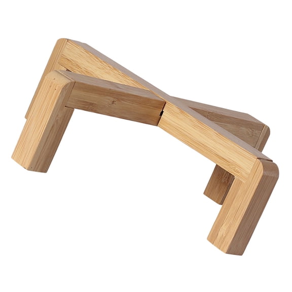 LULULION 1Pc Wooden Plant Pot Base Khaki Flowerpot Display Stand for Indoor Outdoor