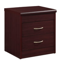 Hodedah 2-Drawer Nightstand, Mahogany