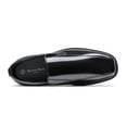 thumbnail image 4 of Mocasines de vestir para hombre Bruno Marc con punta cuadrada, negros, talla 10.5W, 4 of 8